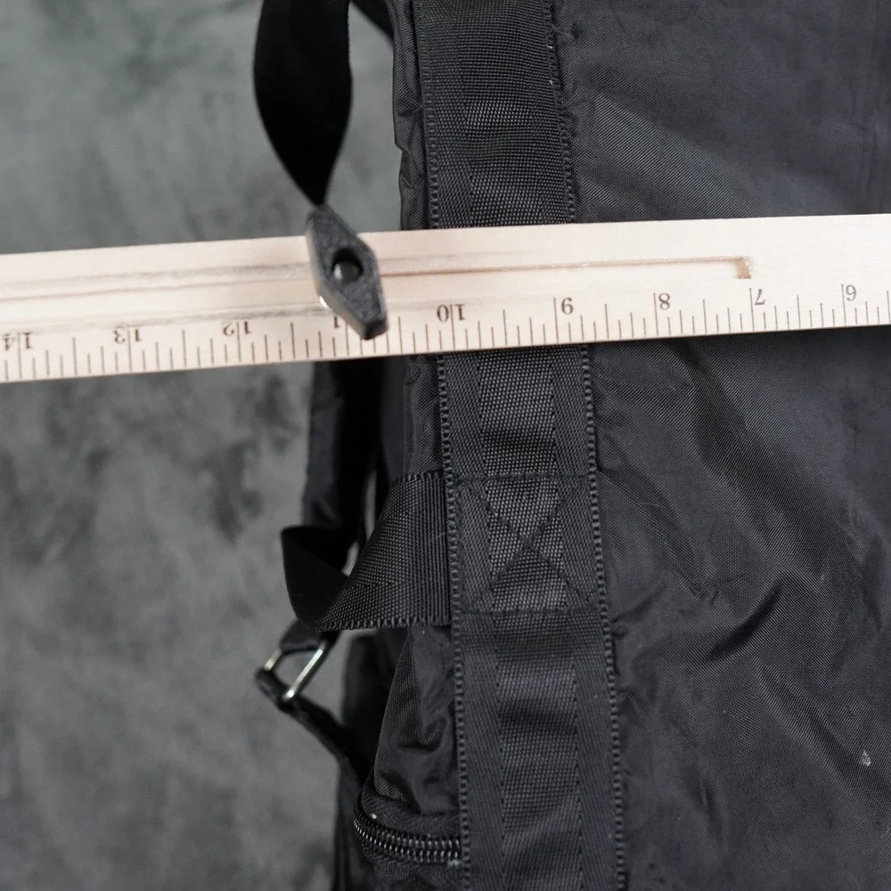 Polo Jeans Co Ralph Lauren Duffel Bag Men Large Black Nylon Logo Travel Bag Y2K